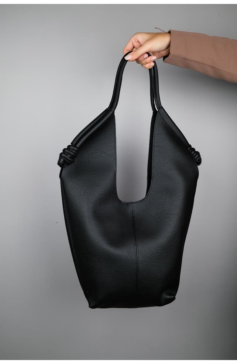 Prologue Shoes Santana Slouchy Shoulder Bag, Main, color, Black