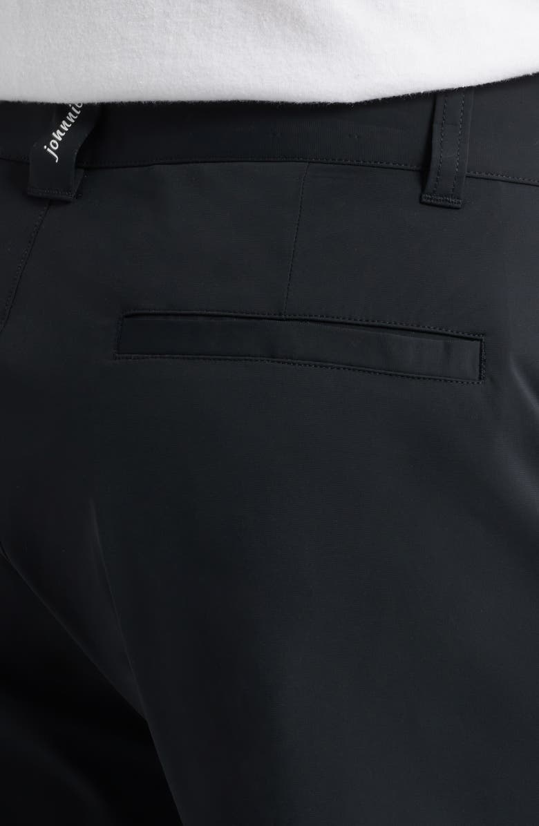 johnnie-O Fusionn Stretch Nylon Chino Shorts, Alternate, color, Black