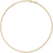 Ember Fine Jewelry <p>14K Gold Diamond Cut Ball Anklet</p>