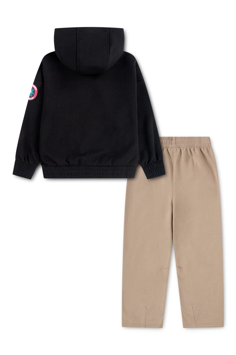 Kids' Snow Motion Pullover Hoodie & Joggers Set, Alternate, color, LINEN