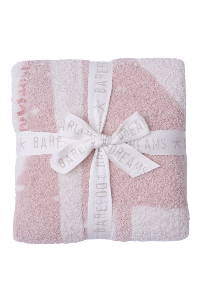 Giraffe Jacquard CozyChic® Stroller Blanket, Alternate, color, DUSTY ROSE MULTI