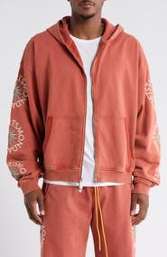 DIET STARTS MONDAY Sol Graphic Zip Hoodie