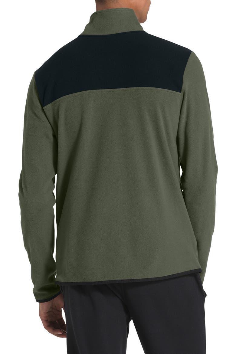 TKA Glacier Snap Neck Pullover, Alternate, color, NEW TAUPE GREEN/ TNF BLACK