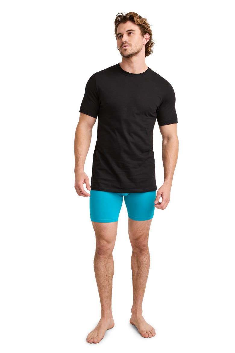 Men's 100% Cotton Classic Crew Neck Undershirt - 3 Pack, Alternate, color, Black