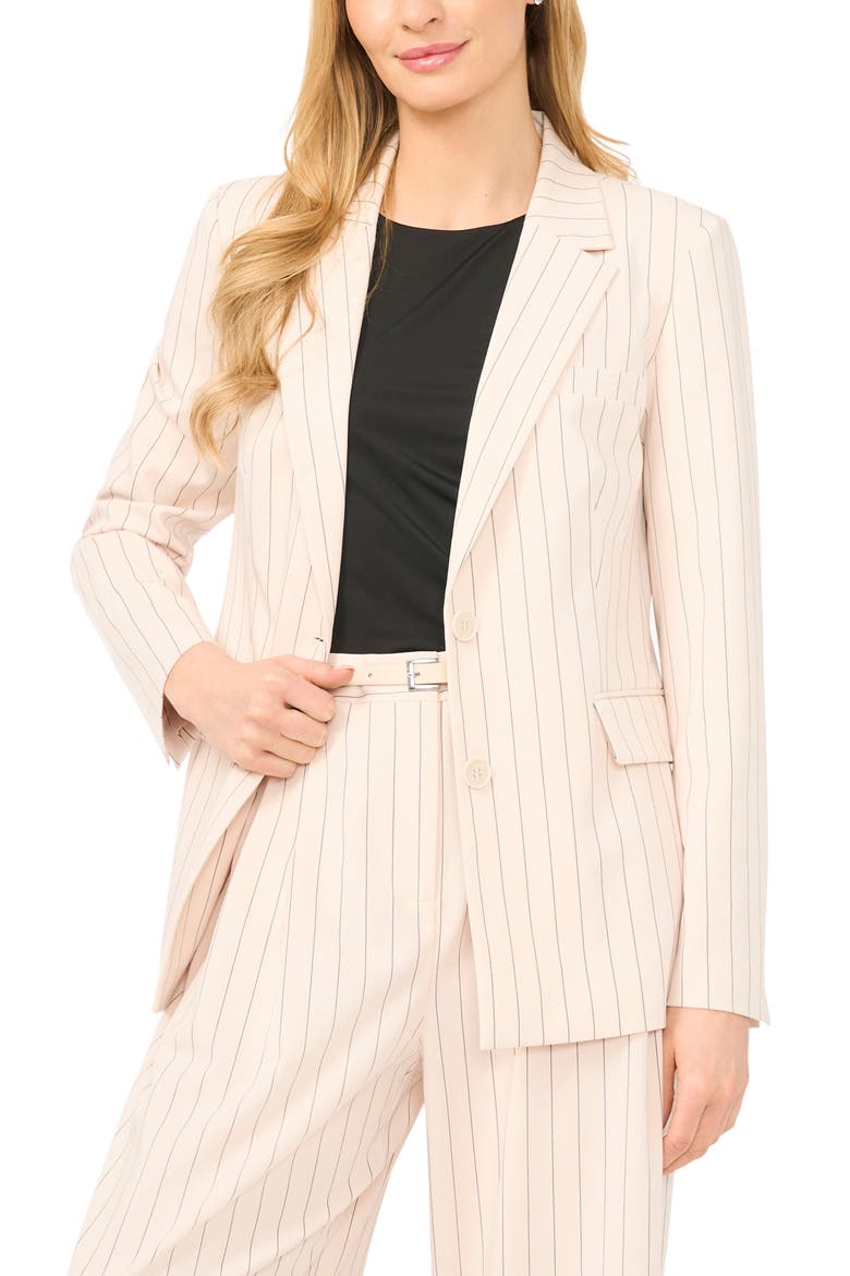 Pinstripe Blazer, Main, color, BIRCH