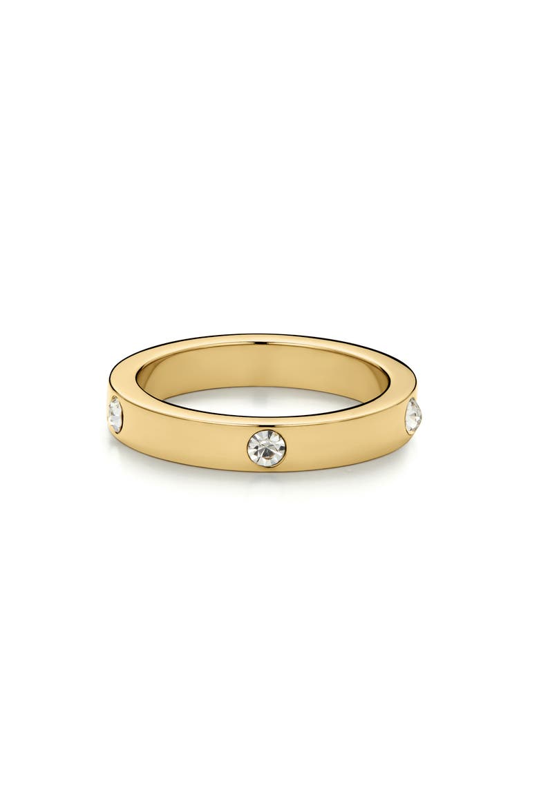 Eternity Cubic Zirconia Stacking Ring, Alternate, color, GOLD
