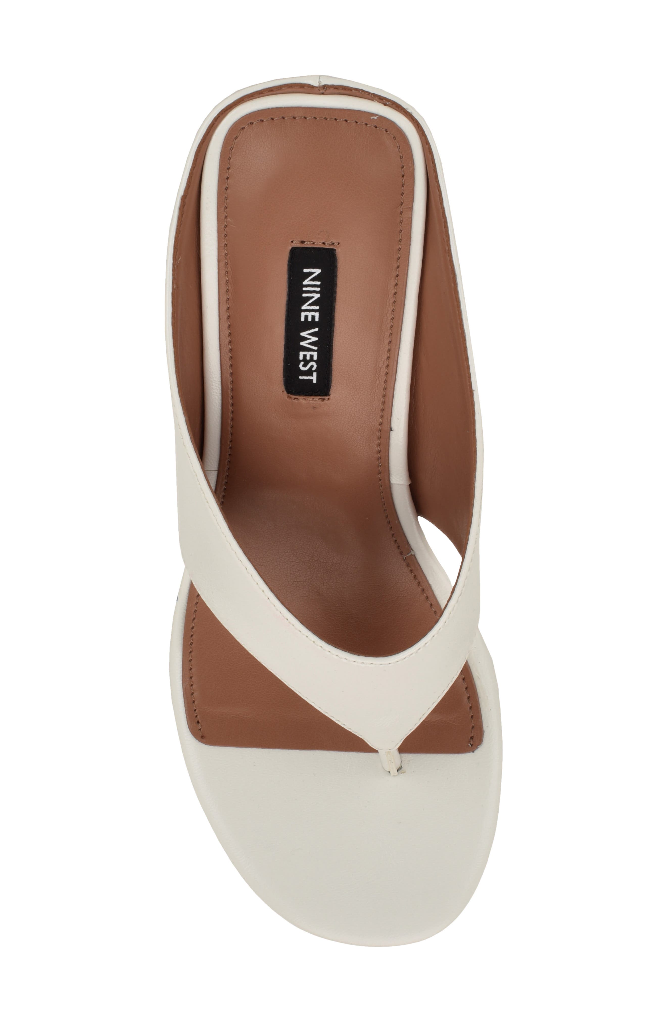 Nine West Jadde Wedge Flip Flop, Alternate, color, White