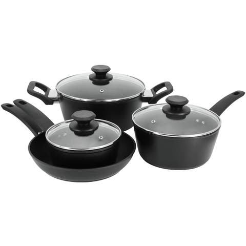 Connelly 7 Piece Textu Nonstick Aluminum Cookware Set