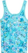 Chloé Daisy Print Rib Jersey Tank