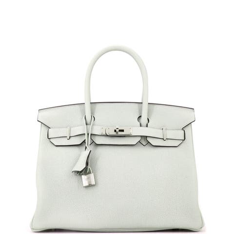Birkin Handbag Grey Togo with Palladium Hardware 30