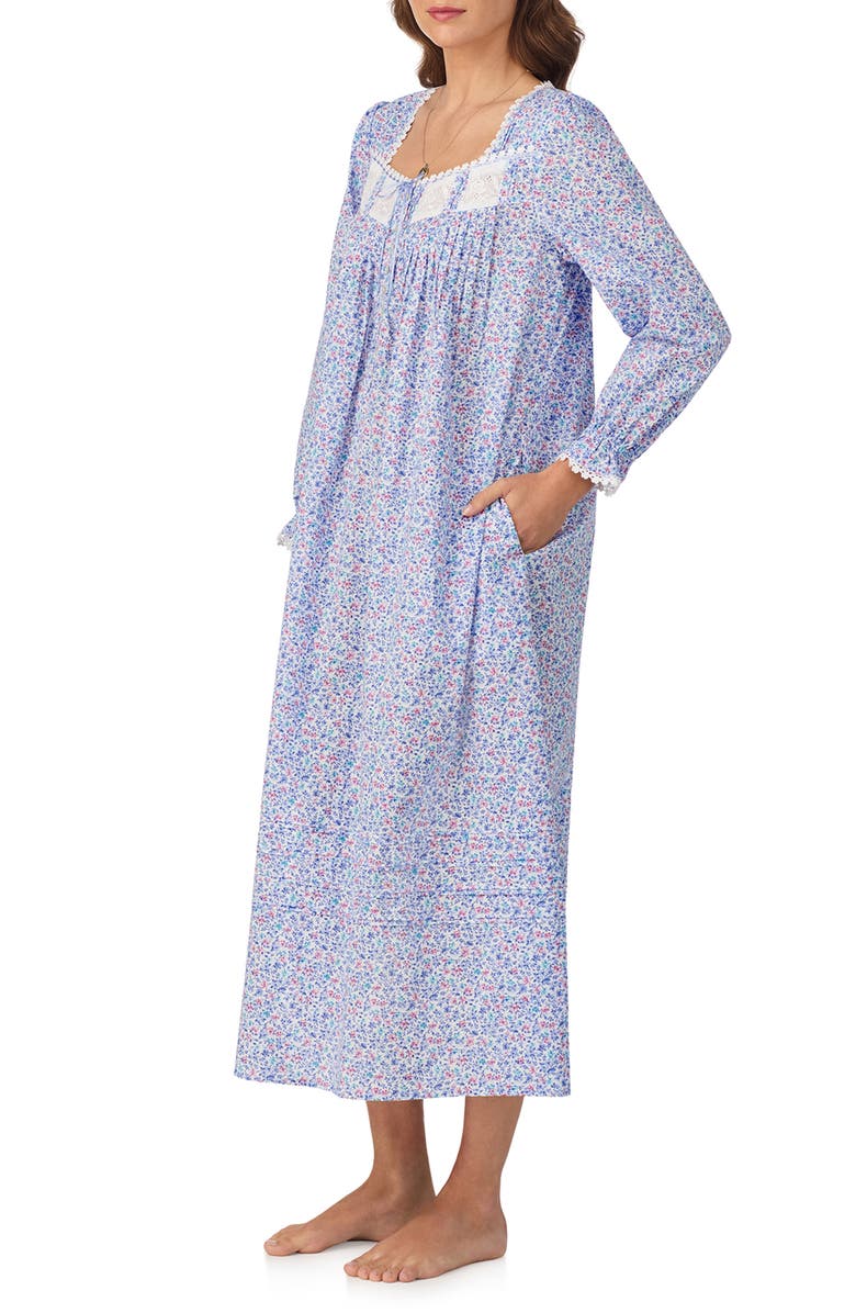 Eileen West Long Sleeve Cotton Ballet Nightgown, Alternate, color, 