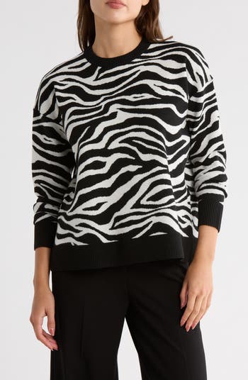 Patterned Crewneck Sweater