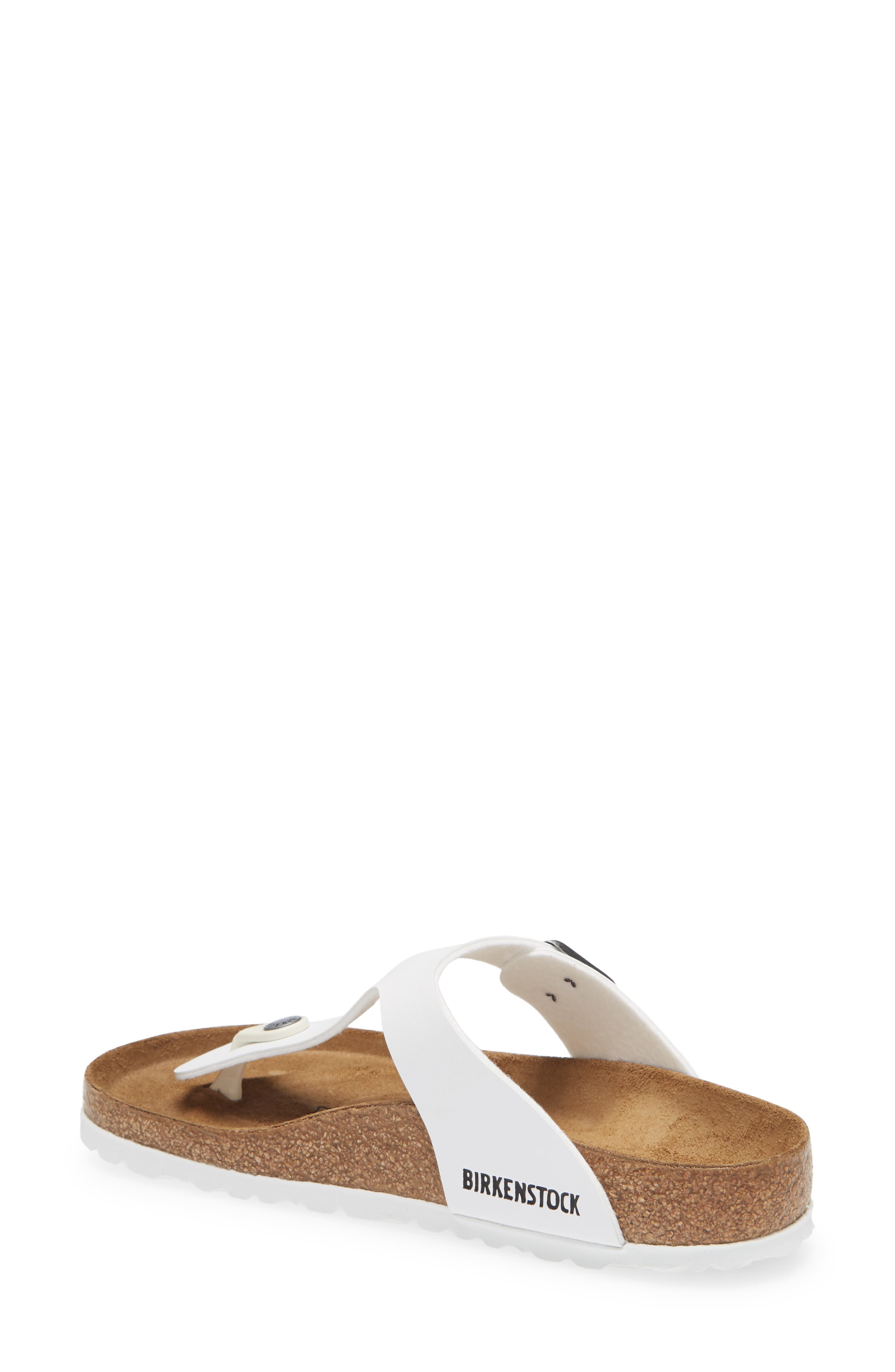 Birkenstock Gizeh Birko-Flor Sandal, Alternate, color, White
