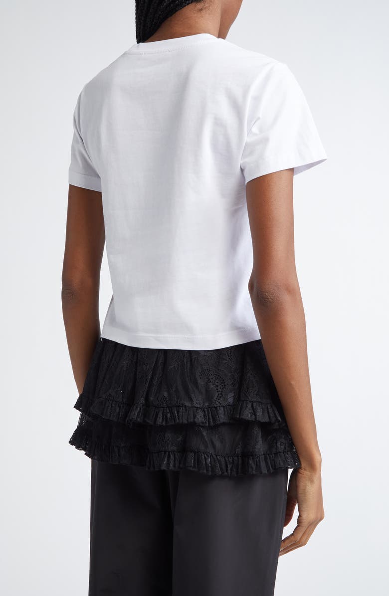 Sandy Liang Ame Graphic Baby Tee, Alternate, color, White