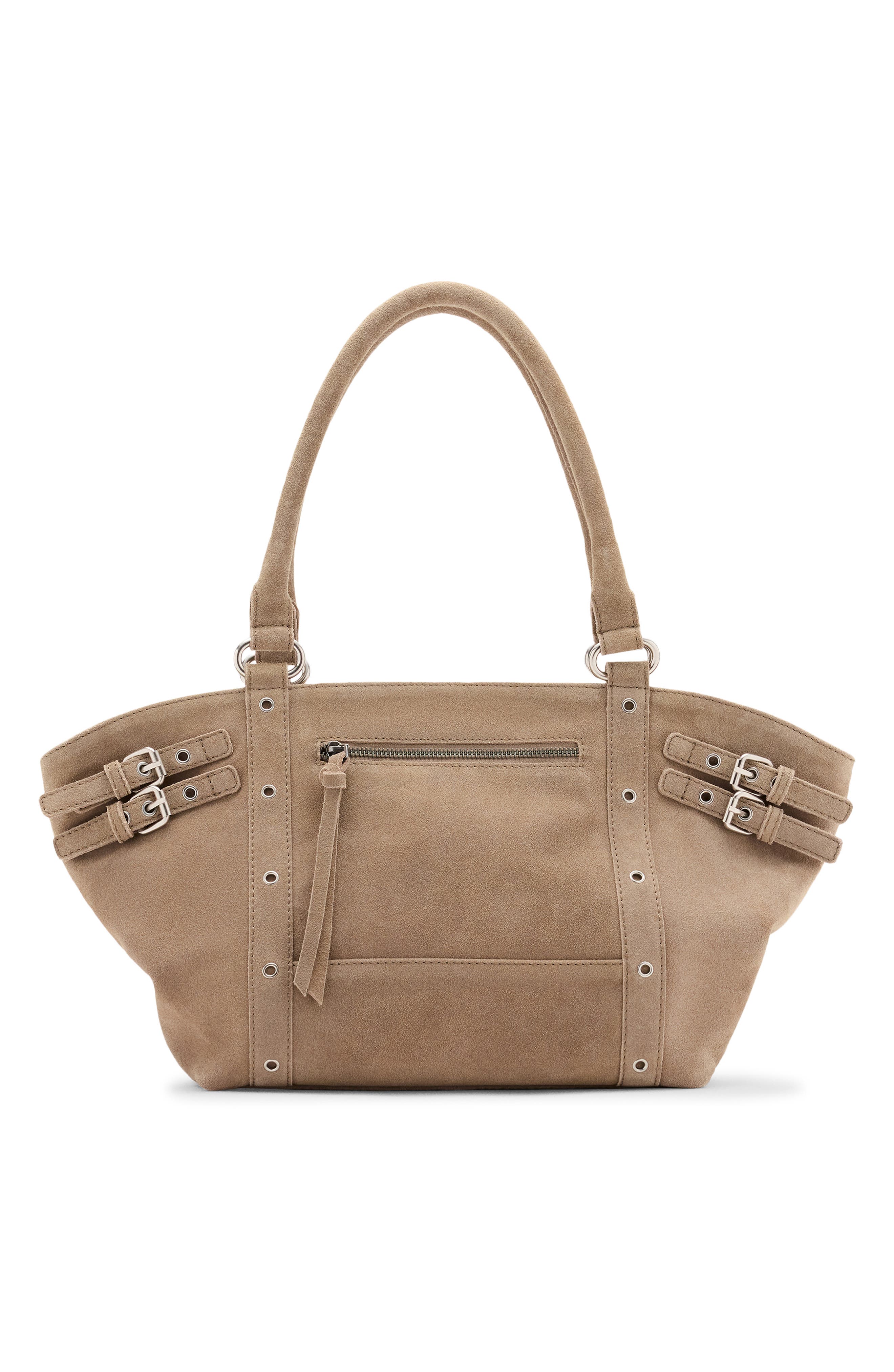 City Leather Shoulder Bag, Main, color, SAND