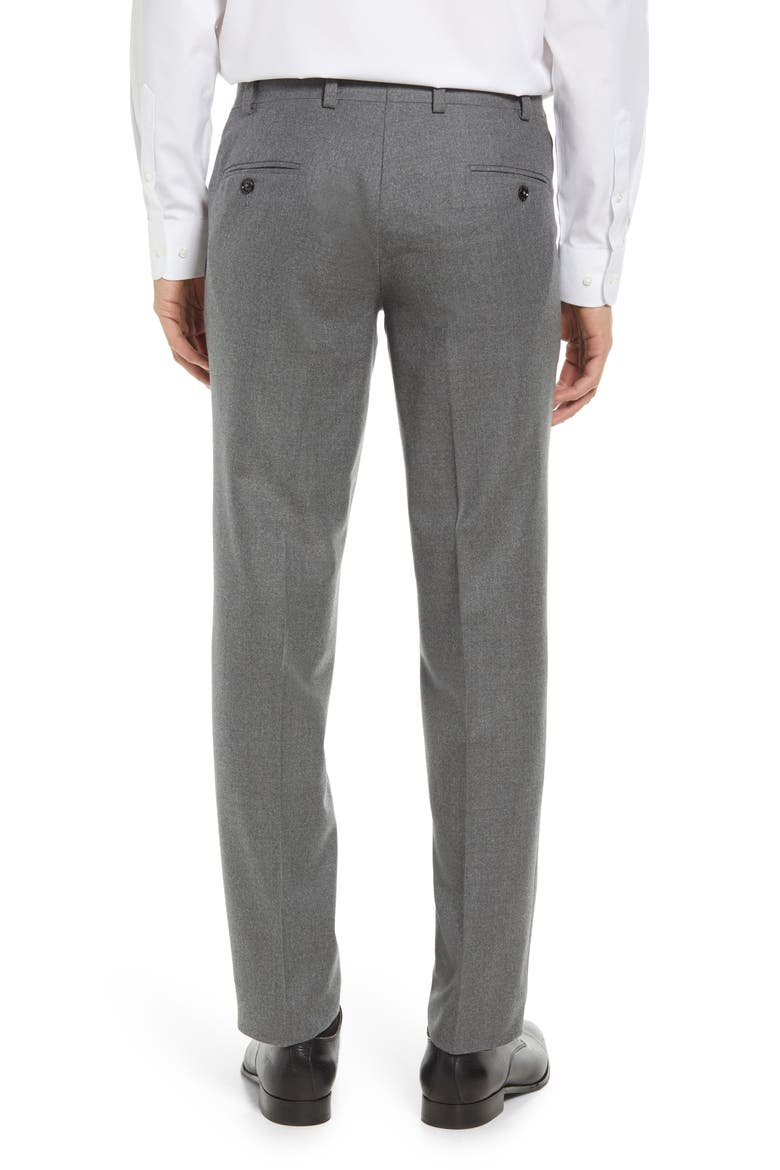 Jerome Flat Front Wool Dress Pants, Alternate, color, LIGHT GREY