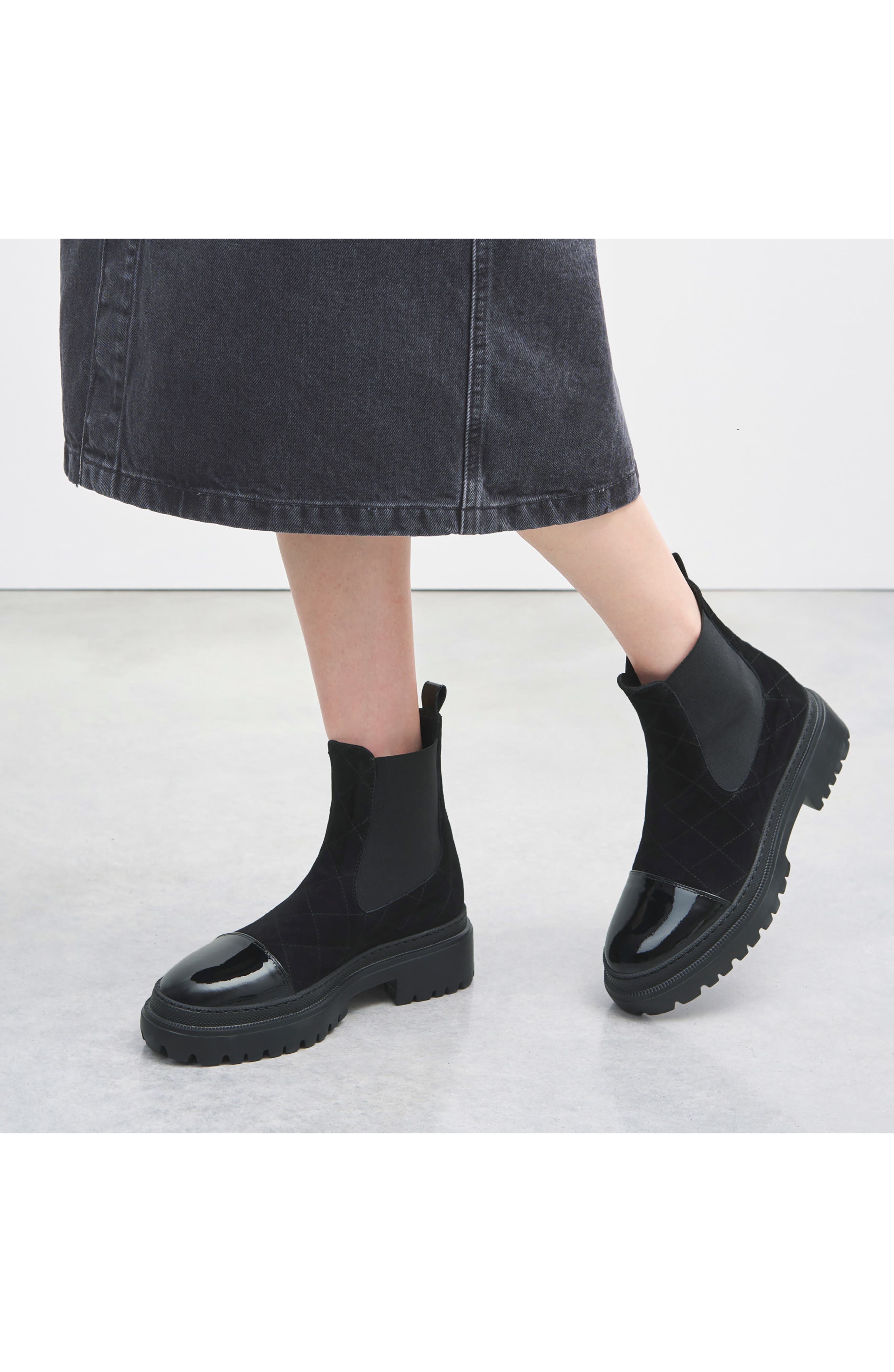 Mary Beat Chelsea Boot, Alternate, color, NERO-NERO-NERO