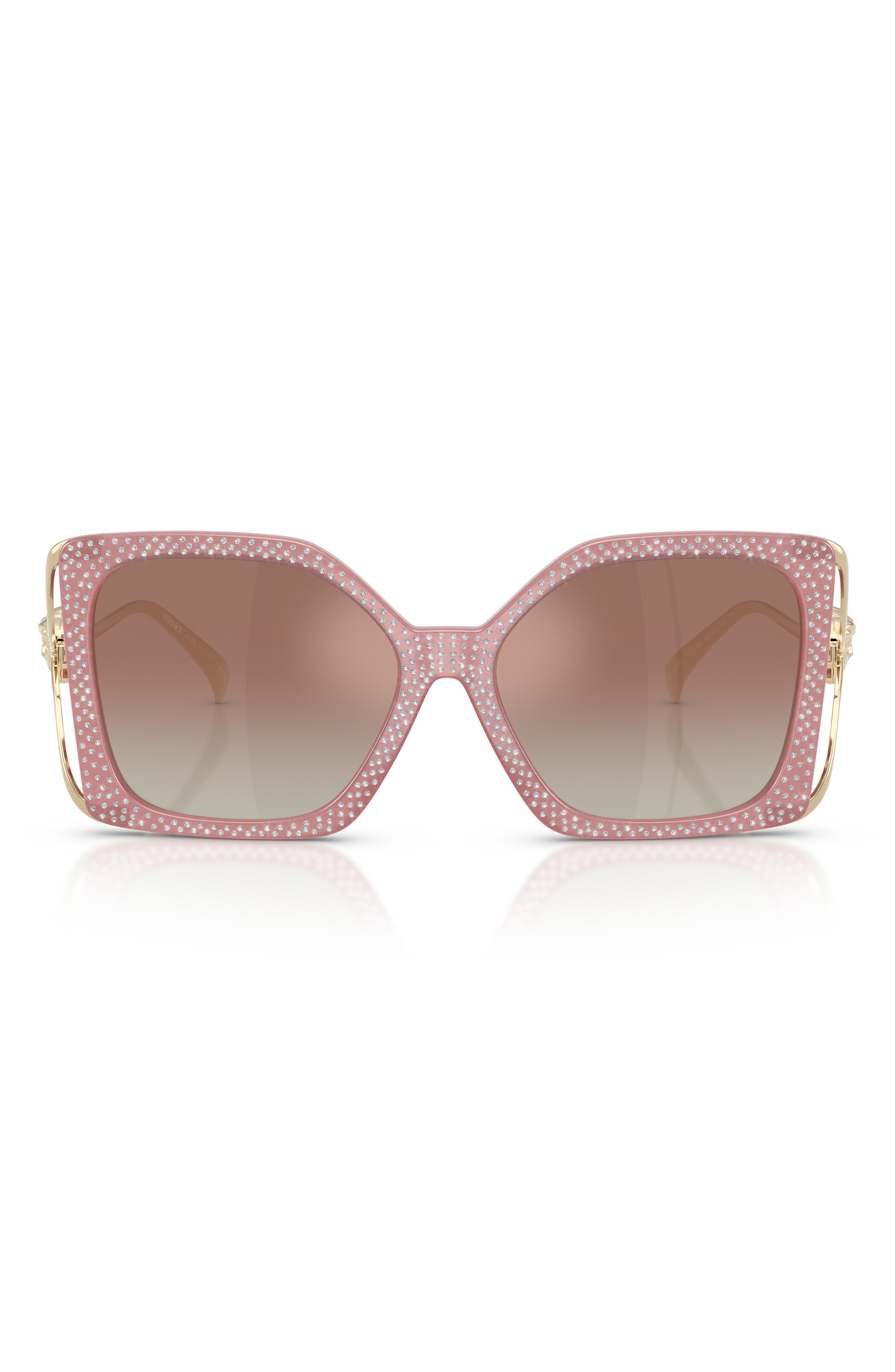 selected PINK STRASS CRYSTAL / BROWN