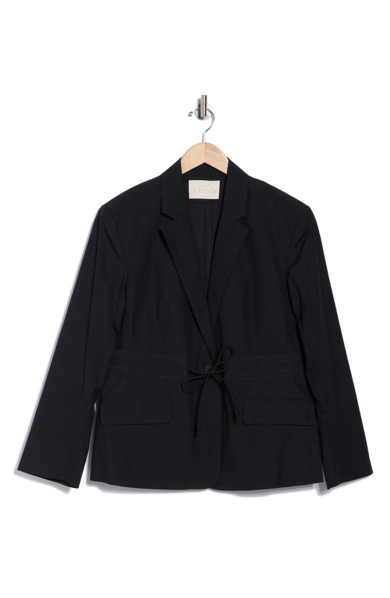Ulla Johnson Marisol Cotton Blazer, Alternate, color, Noir