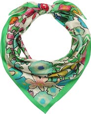 Kurt Geiger London Floral Silk Scarf