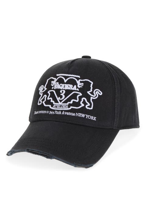 Crest Embroidered Baseball Cap