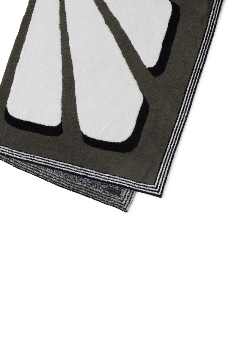 Barefoot Dreams<sup>®</sup> Floral Sunburst CozyChic<sup>®</sup> Throw Blanket, Alternate, color, Khaki Green Multi