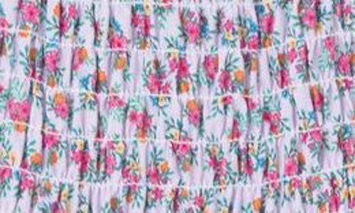 Shop Andy & Evan Kids' Tiered Floral Print Dress In Multi