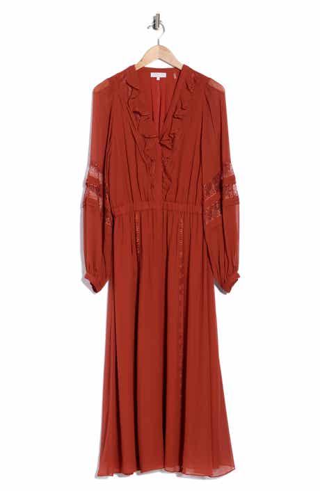 Connie Ruffled Silk Dress