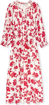 Rails Matia Floral Long Sleeve Cotton Maxi Dress