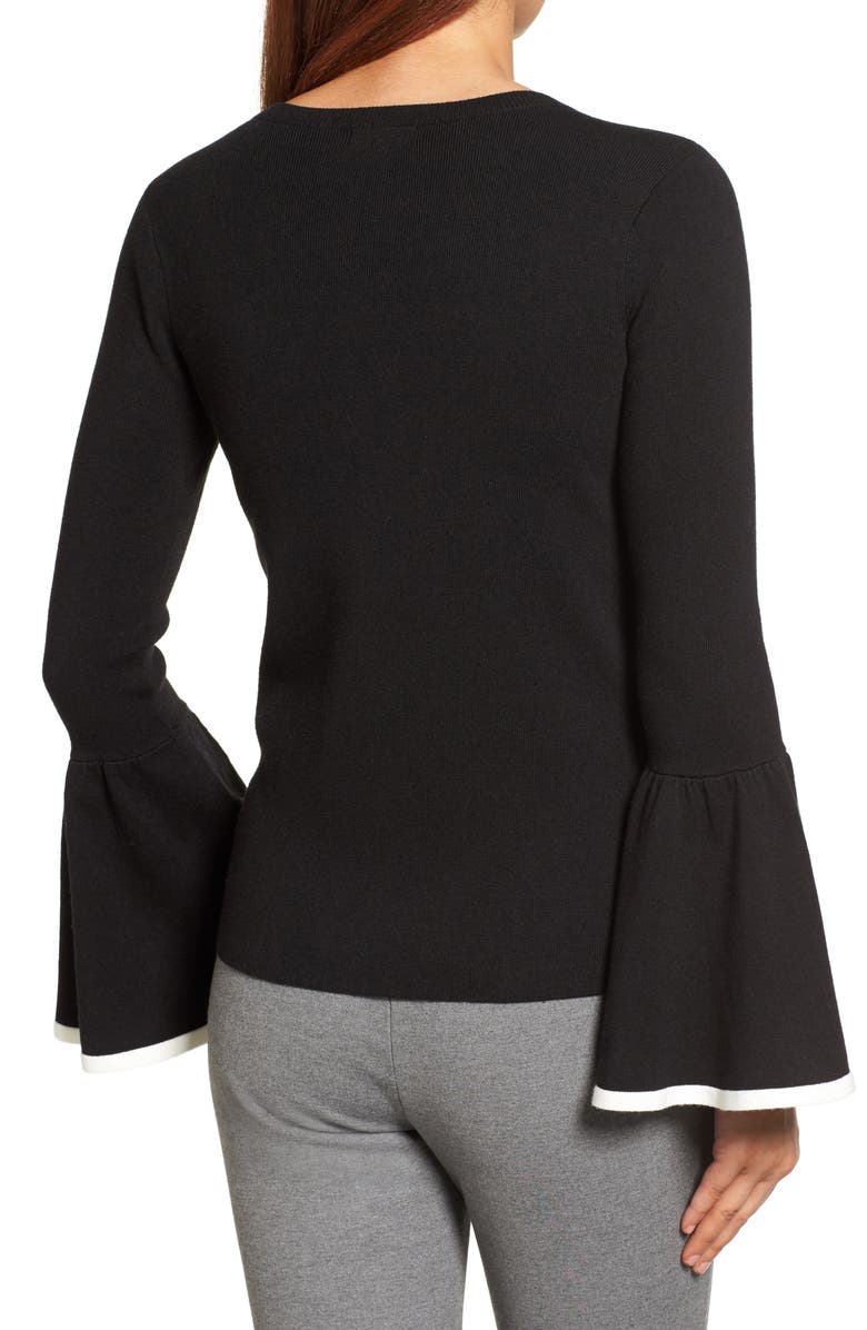 Halogen<sup>®</sup> Flare Sleeve Sweater, Alternate, color, 