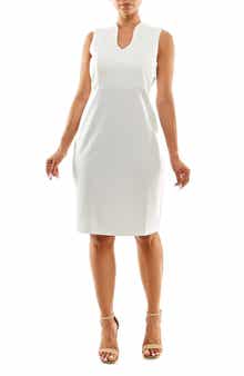U-Neck Sleeveless Sheath Dress
