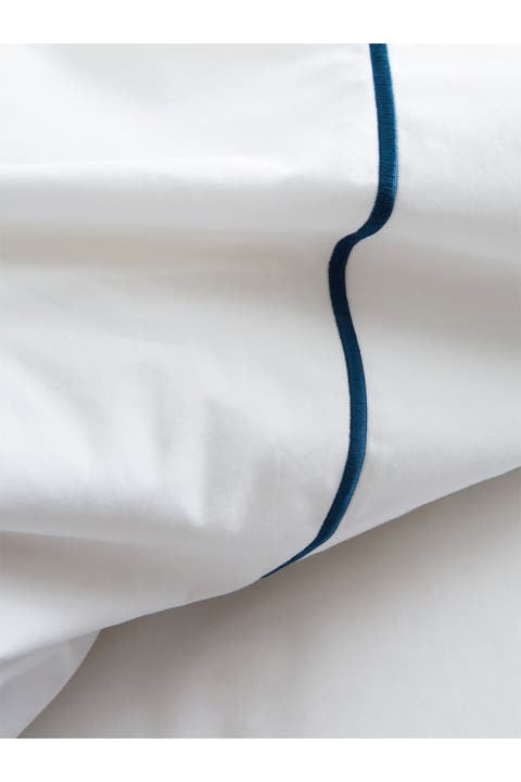 Marrow Stripe Cotton Percale Duvet Set