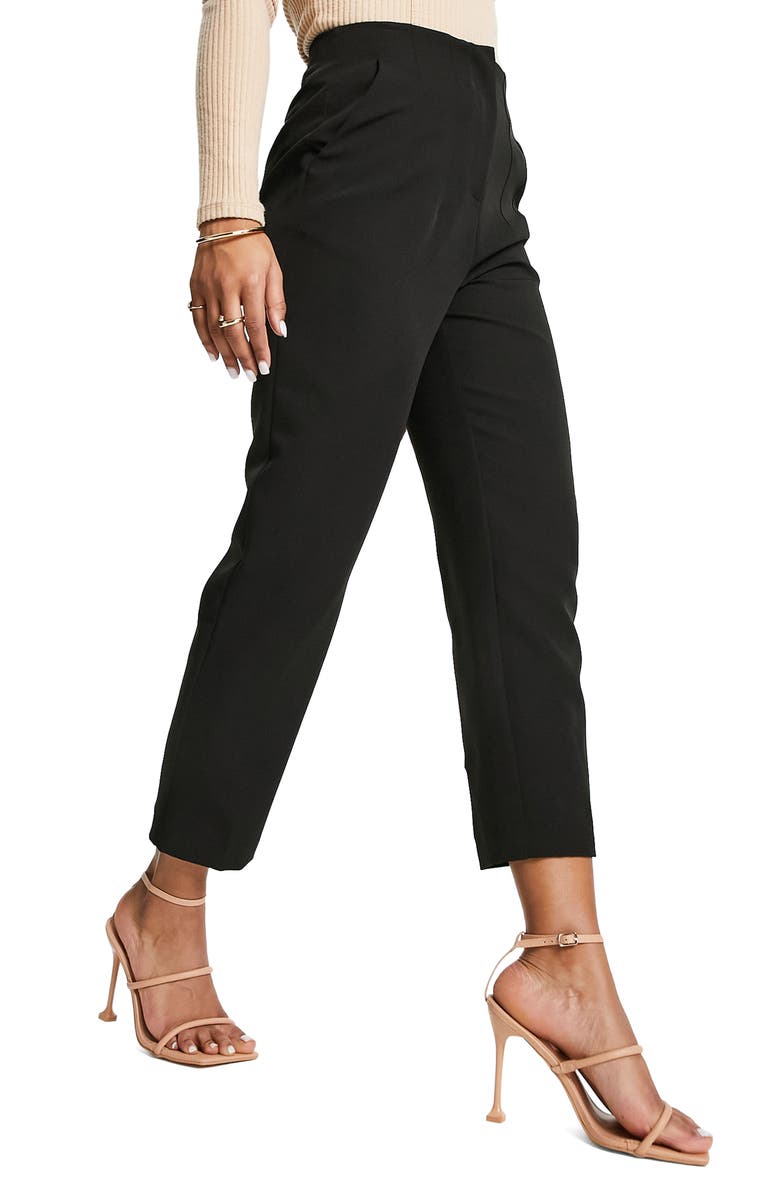 Miss Selfridge High Waist Cigarette Pants, Alternate, color,