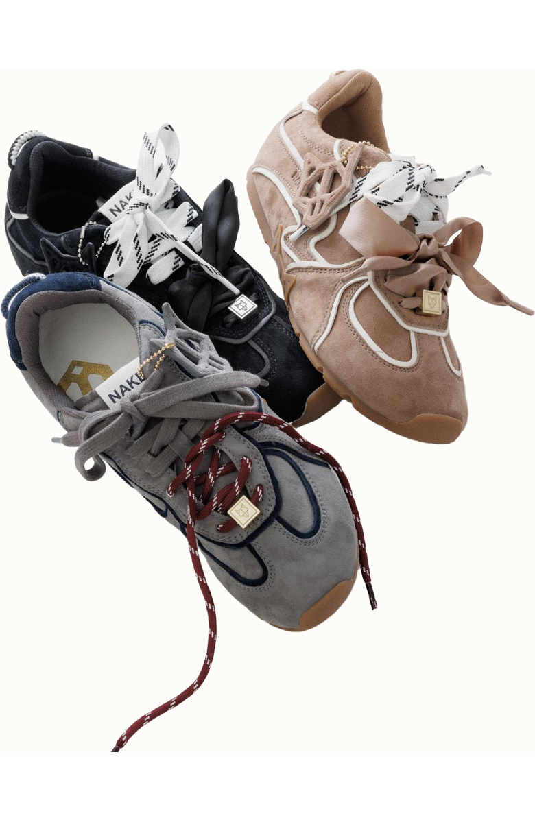 Naked Wolfe Adored Suede Sneaker, Alternate, color, Grey