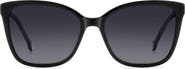 Carolina Herrera Her 56mm Gradient Rectangular Sunglasses