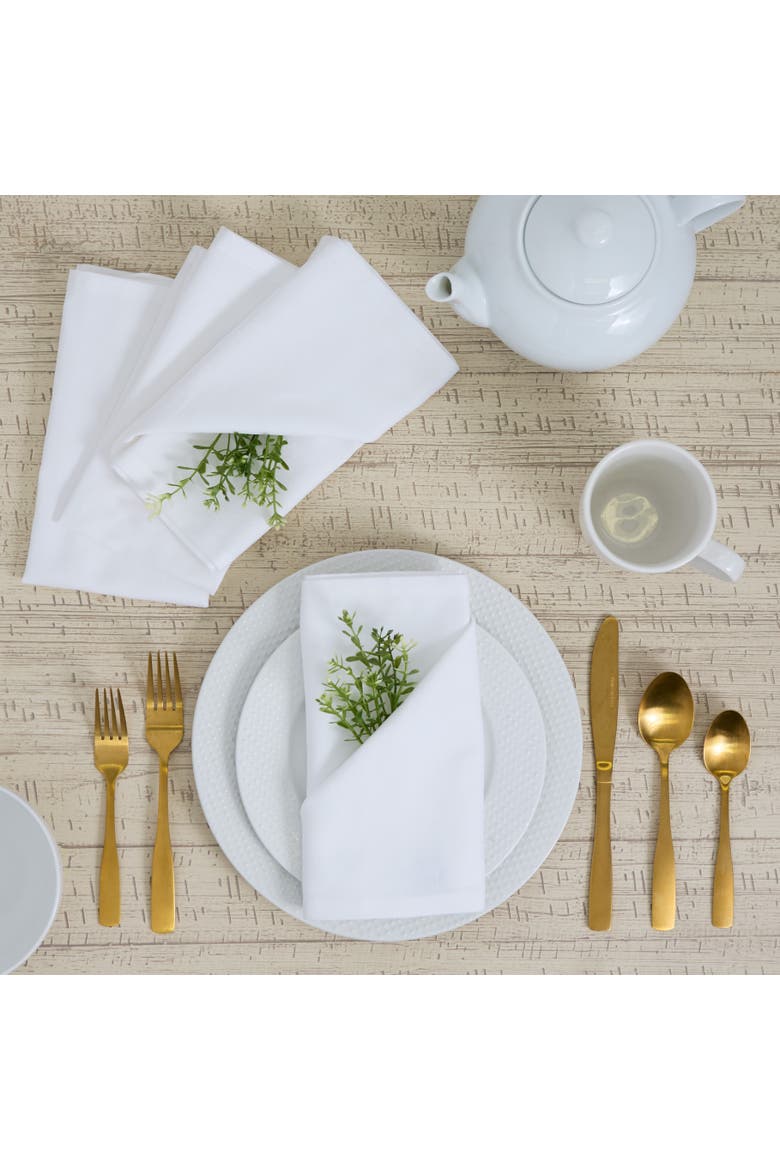 Rest Quality Napkin Set 4, Alternate, color, White