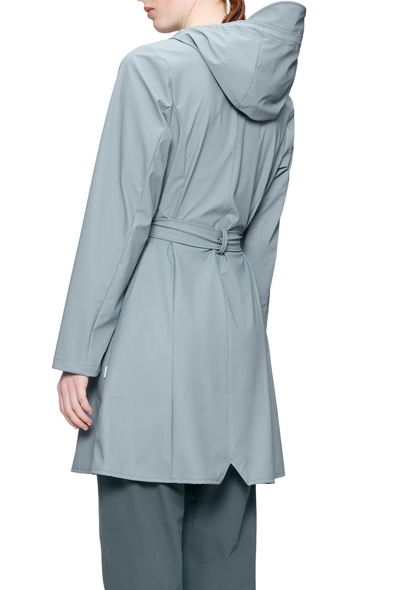 Curve Waterproof Belted Jacket, Alternate, color, POOL