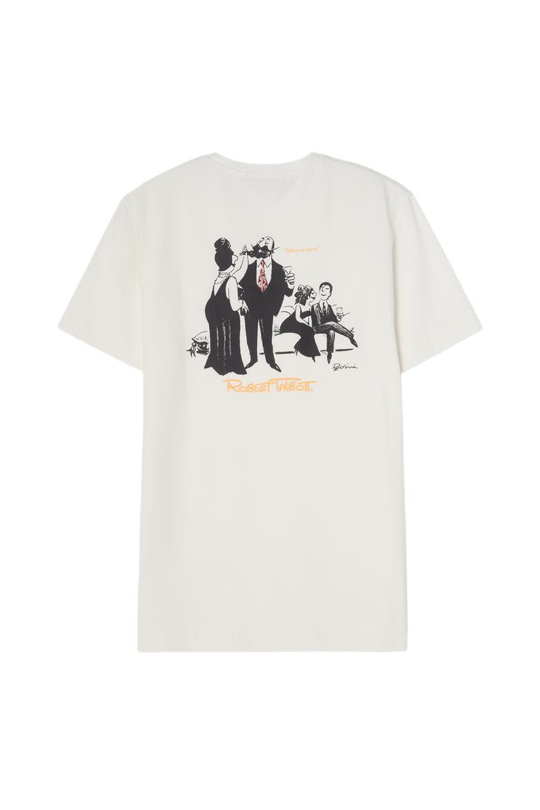 Stretch Jersey Graphic Dean Tee, Alternate, color, White/Martini