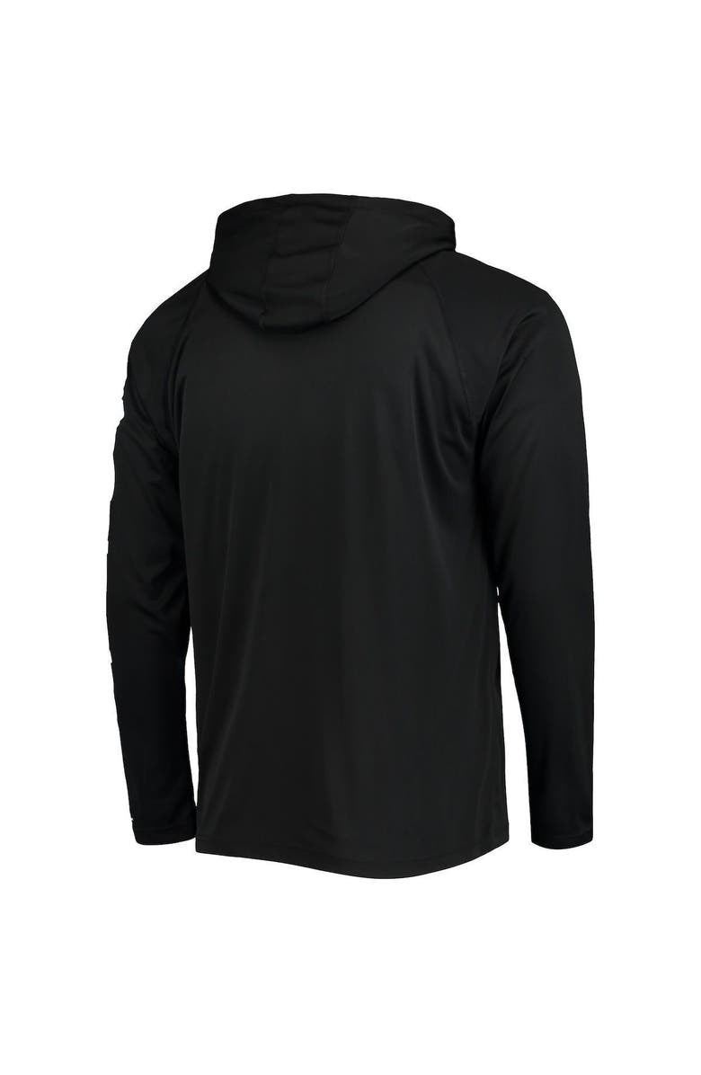 Columbia Men's Columbia Black Oakland Athletics Terminal Tackle Omni-Shade Raglan Pullover Hoodie, Alternate, color, 