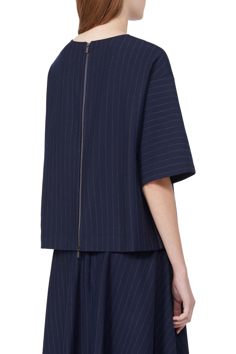 Kara Stripe Knit Top, Alternate, color, MIDNIGHT BLUE