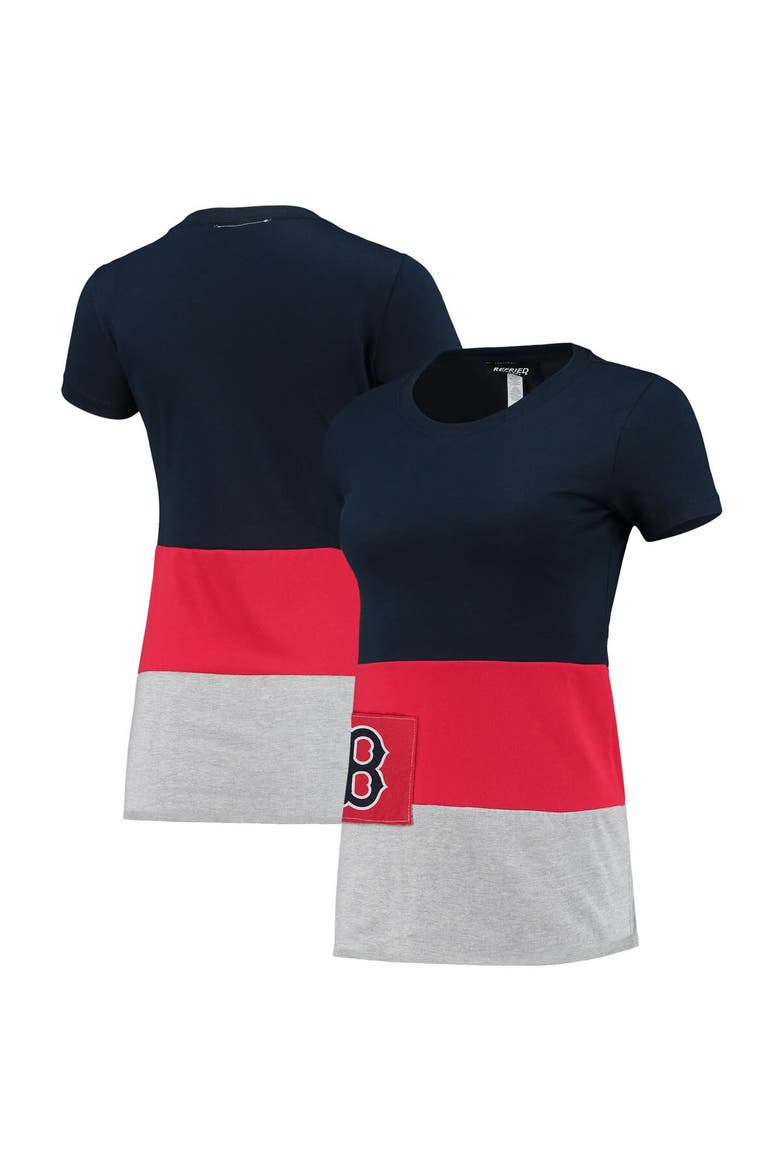 Women's Refried Apparel Navy Boston Red Sox Sustainable Fitted T-Shirt, Alternate, color, Navy