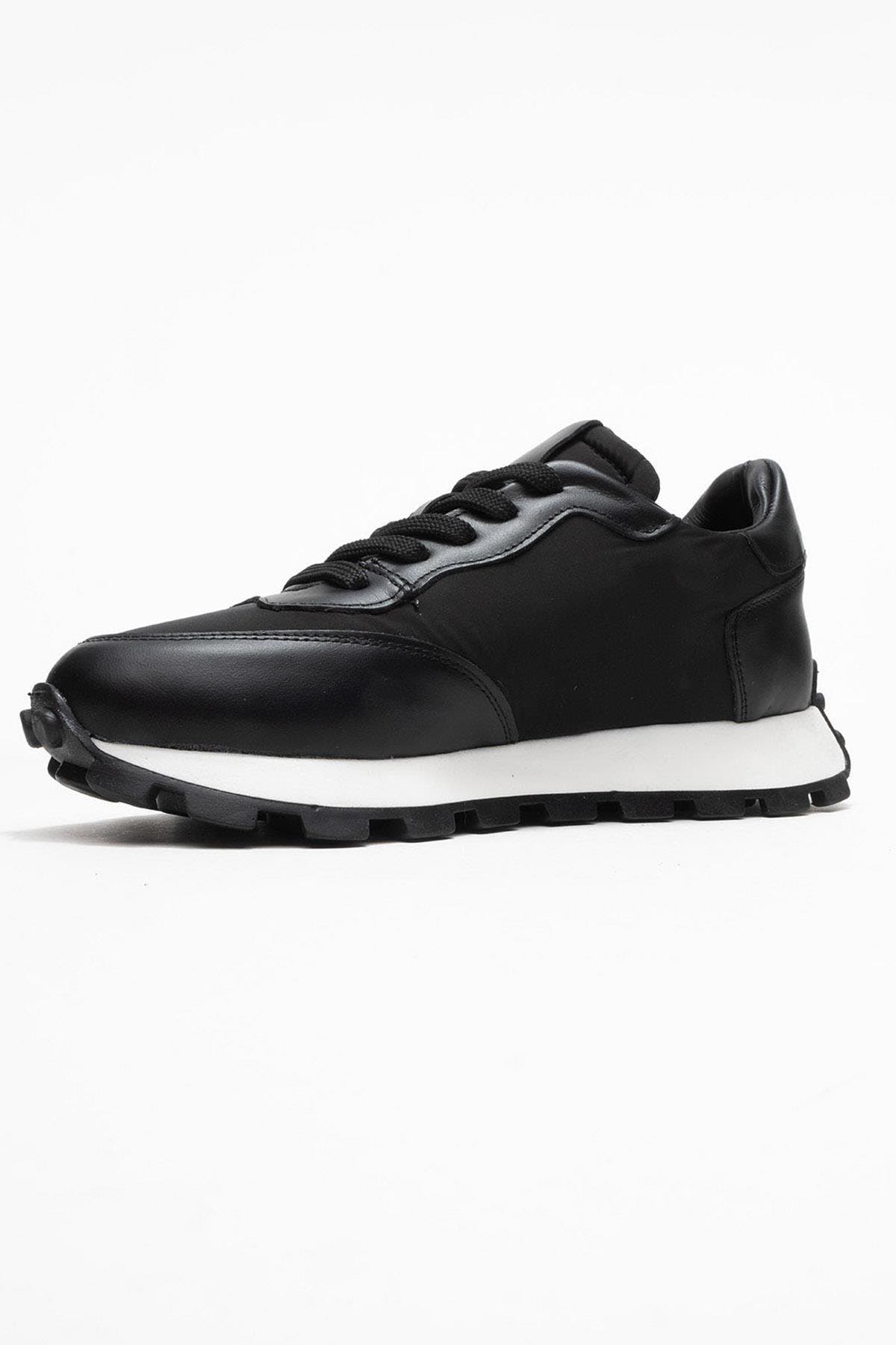 Forever 
Always Shoes Amanda Leather Sneakers, Alternate, color, Black Leather