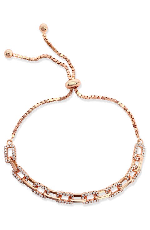 Pavé Bolo Slider Bracelet