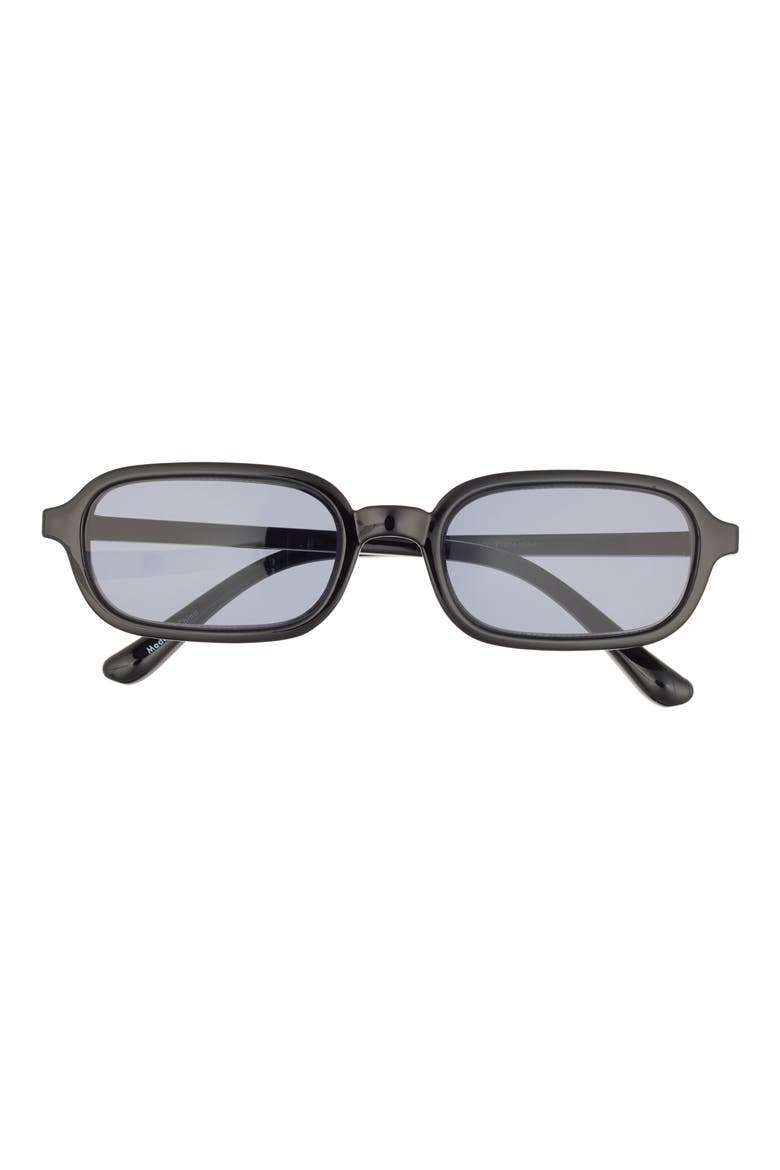 Gradient Square Sunglasses, Main, color, BLACK