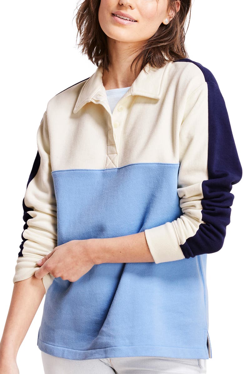 vineyard vines Colorblock Cam Long Sleeve Polo, Main, color, 