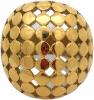 Gemini Jewelry Textured Dome Statement Ring