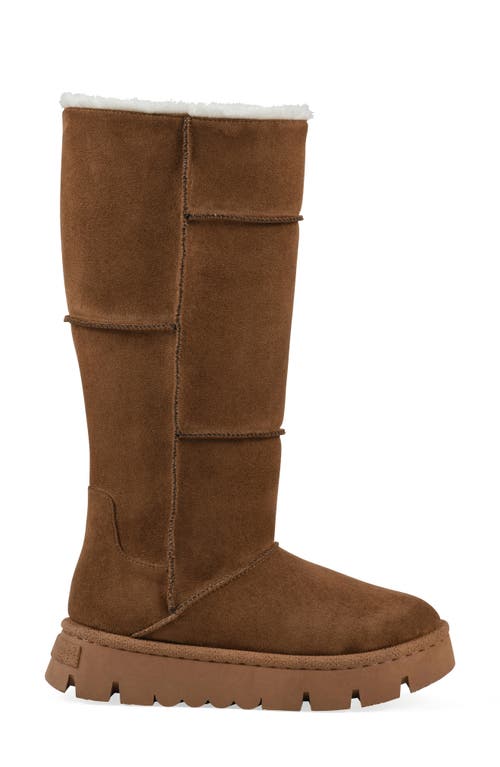 White Mountain Footwear Tru Faux Shearling Boot In Brown