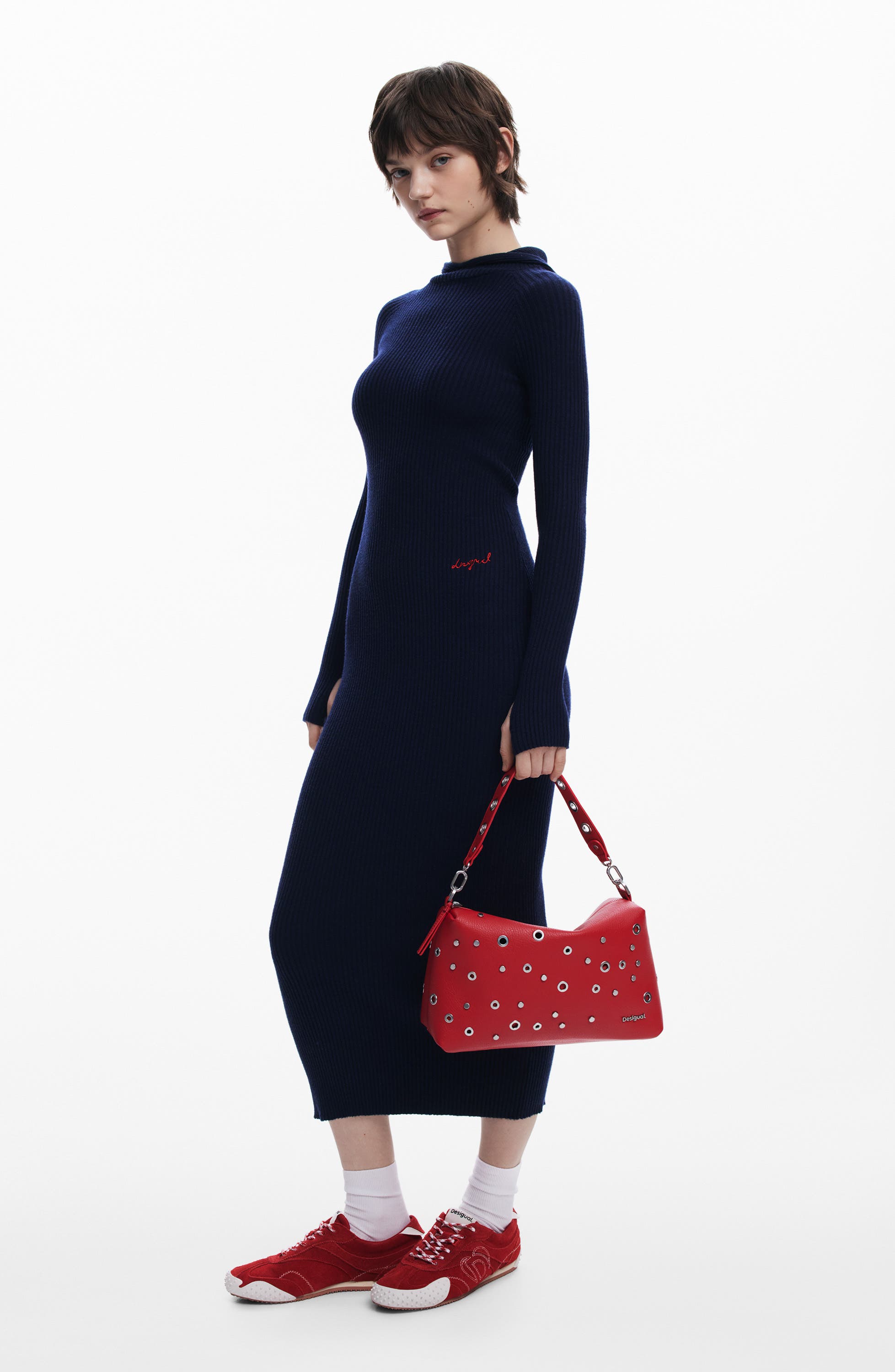 Desigual Faux Leather Shoulder Bag, Alternate, color, 