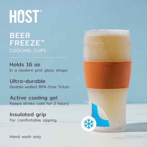 Host Beer Freeze Cooling Cup Set Of 2
