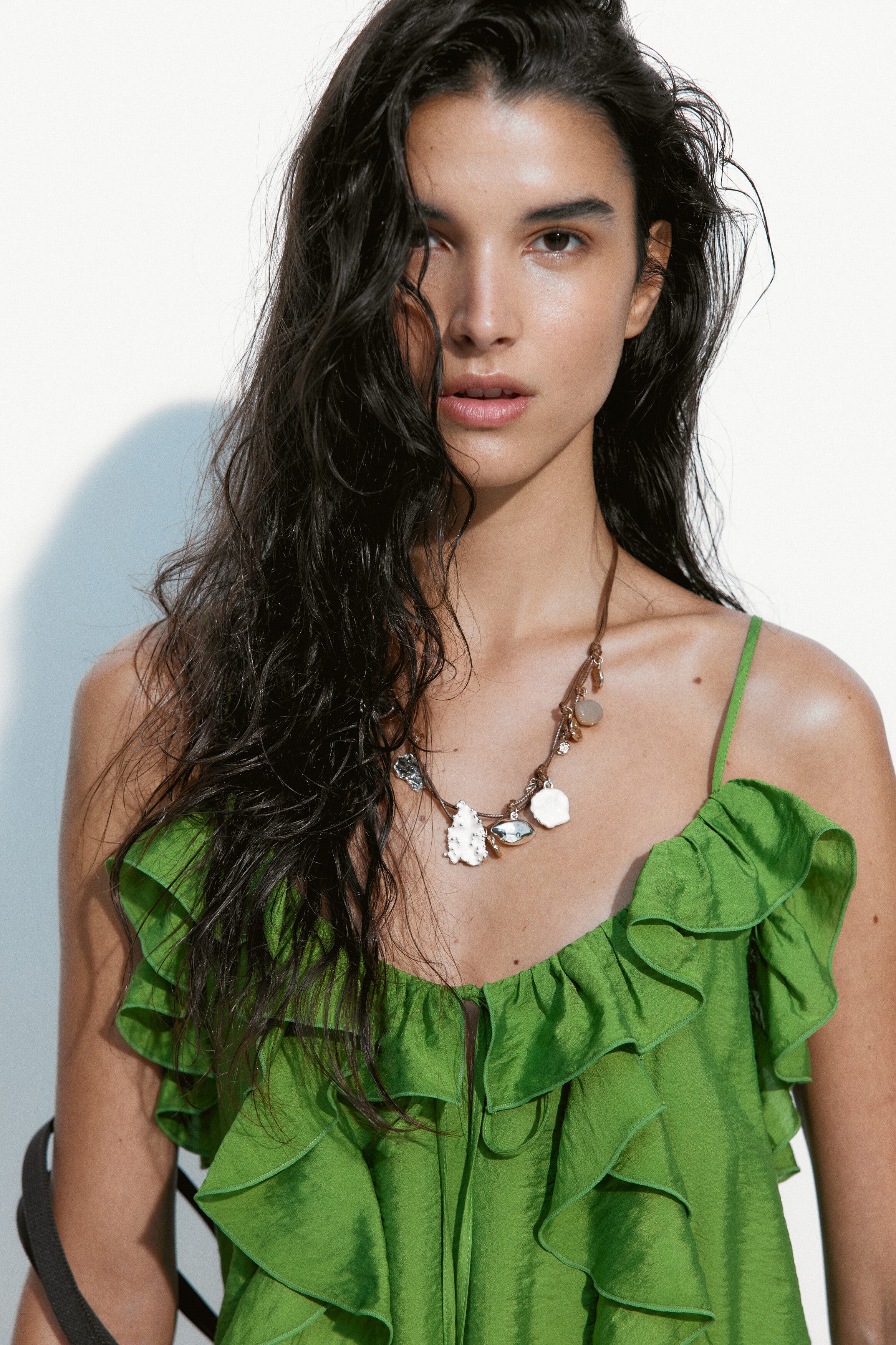 Flounce-trimmed Strappy Dress - image 2